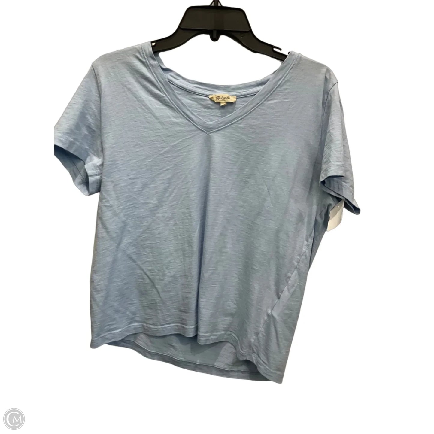 Top Short Sleeve By Madewell In Blue, Size: L