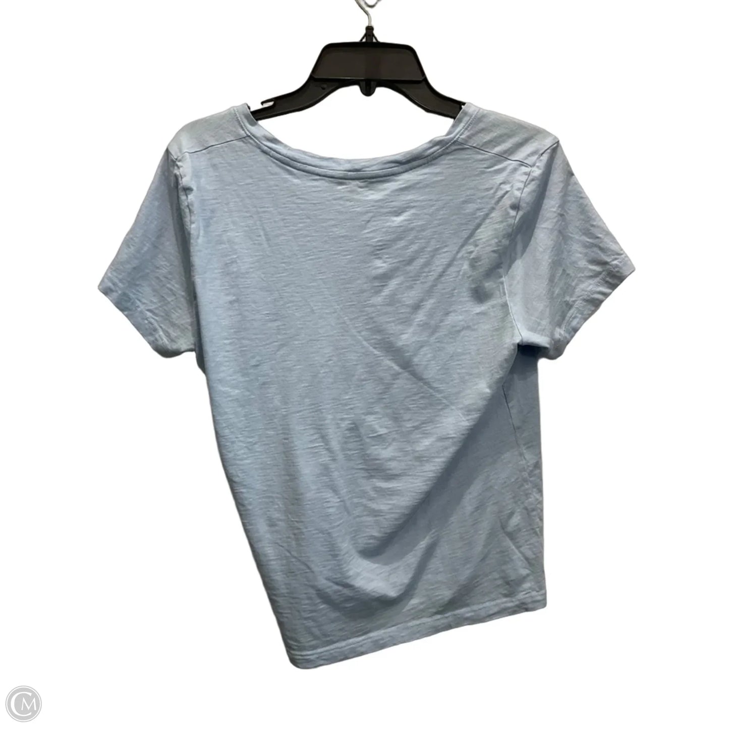 Top Short Sleeve By Madewell In Blue, Size: L