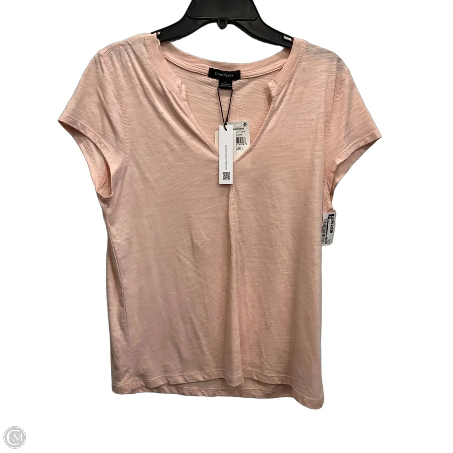 Top Short Sleeve By Sanctuary In Pink, Size: L