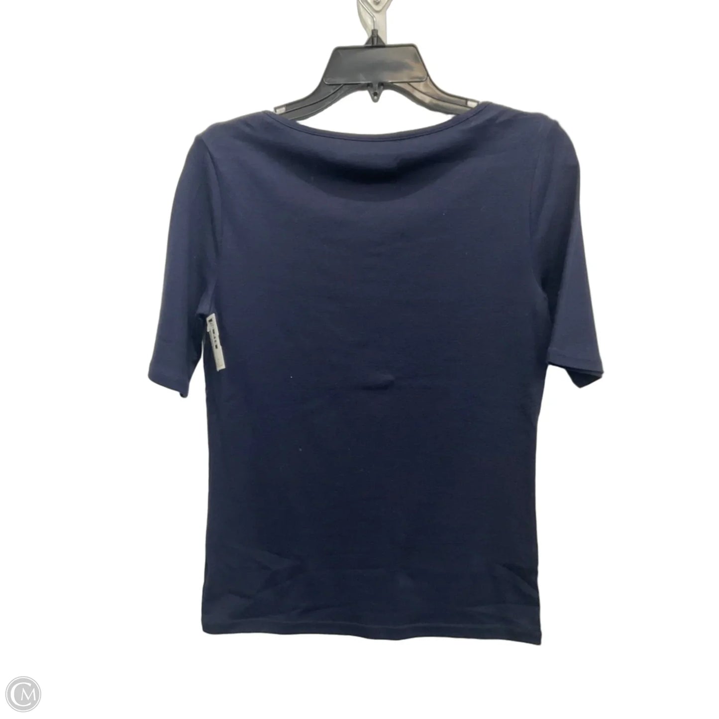 Top Short Sleeve By Talbots In Navy, Size: S
