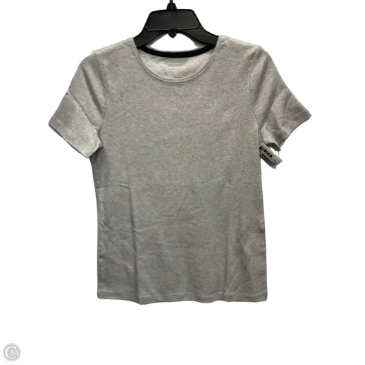 Top Short Sleeve By Talbots In Grey, Size: Sp