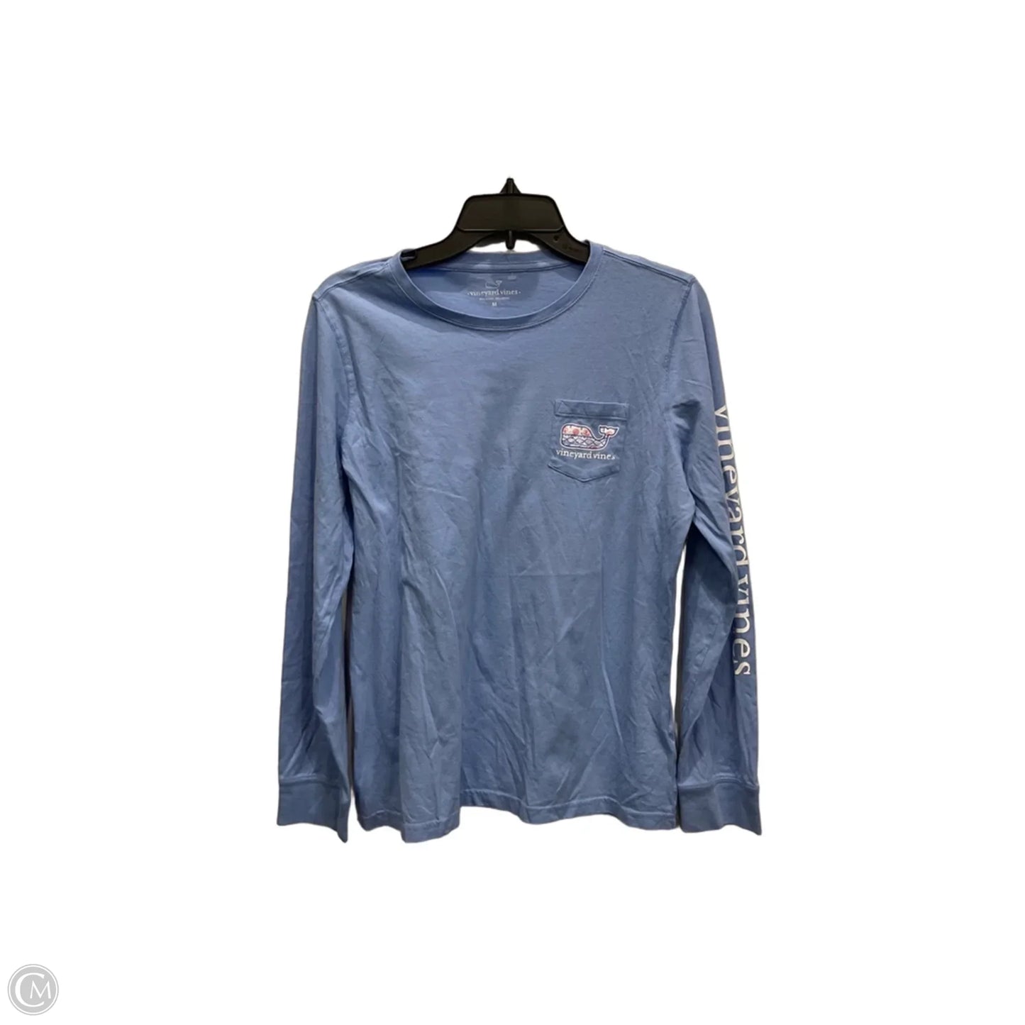 Top Long Sleeve By Vineyard Vines In Blue, Size: M