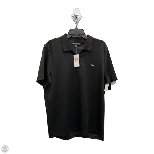 Top Short Sleeve Designer By Michael Kors In Black, Size: L