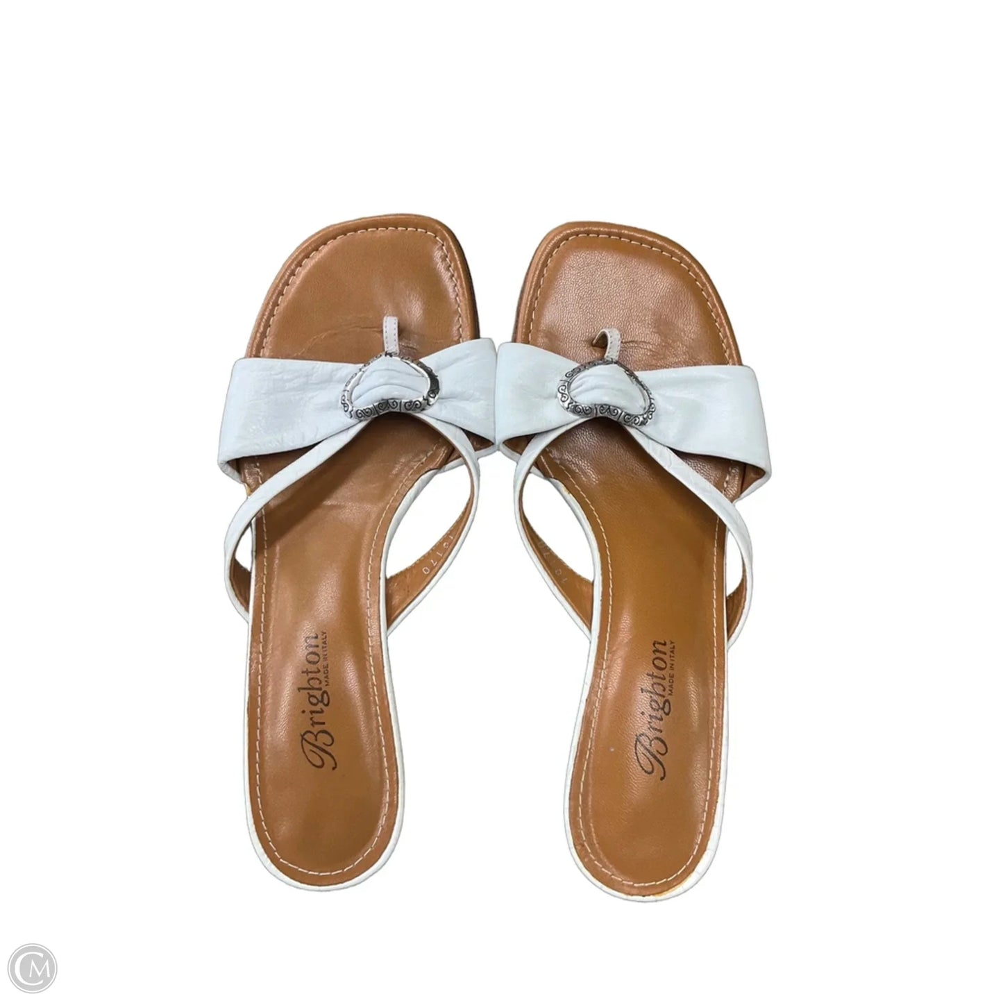 Sandals Designer By Brighton In White, Size: 6.5