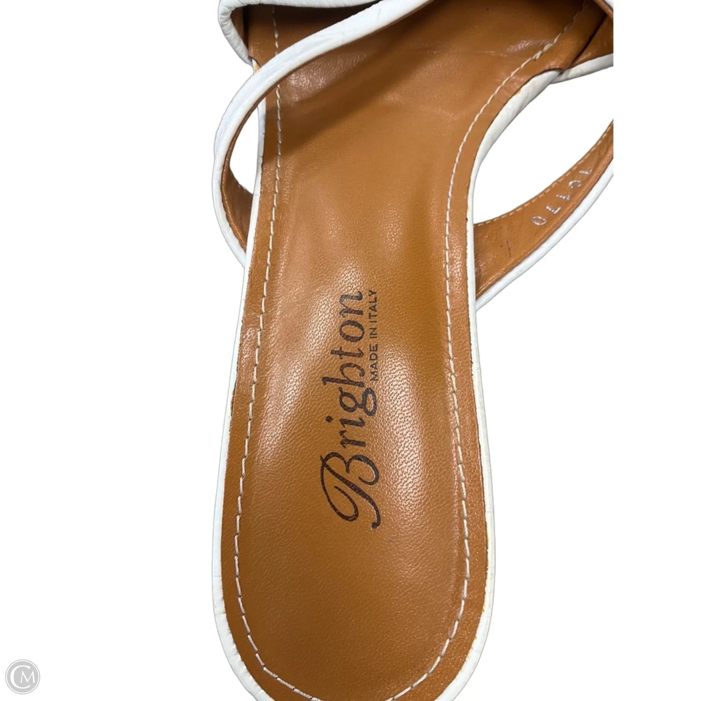Sandals Designer By Brighton In White, Size: 6.5