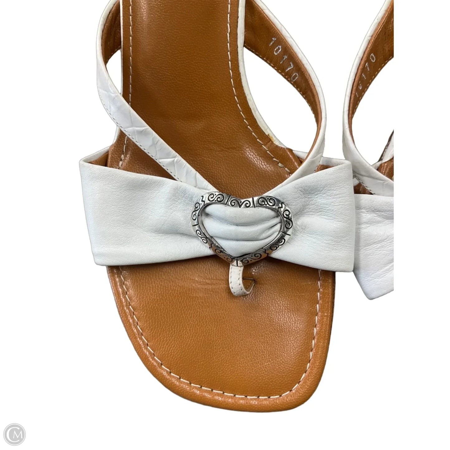 Sandals Designer By Brighton In White, Size: 6.5