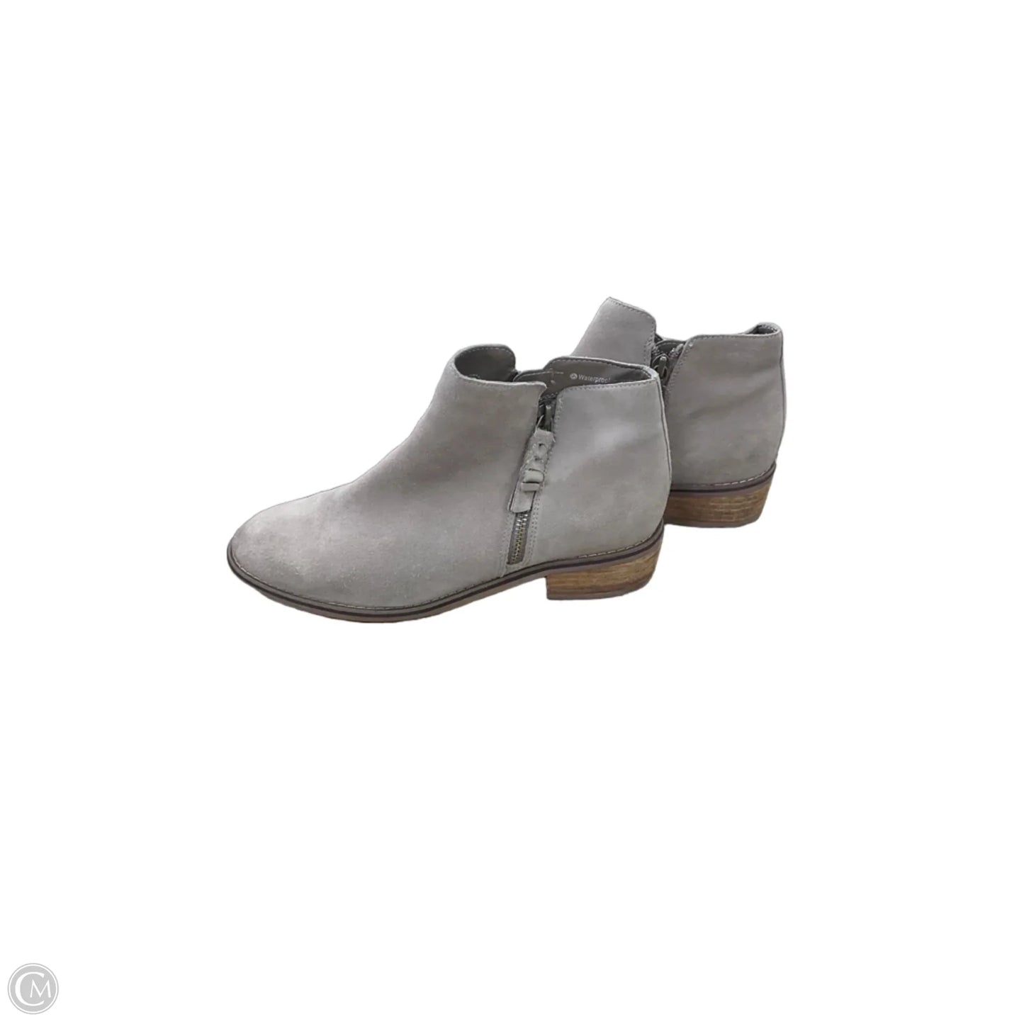 Boots Ankle Heels By Blondo In Grey, Size: 9