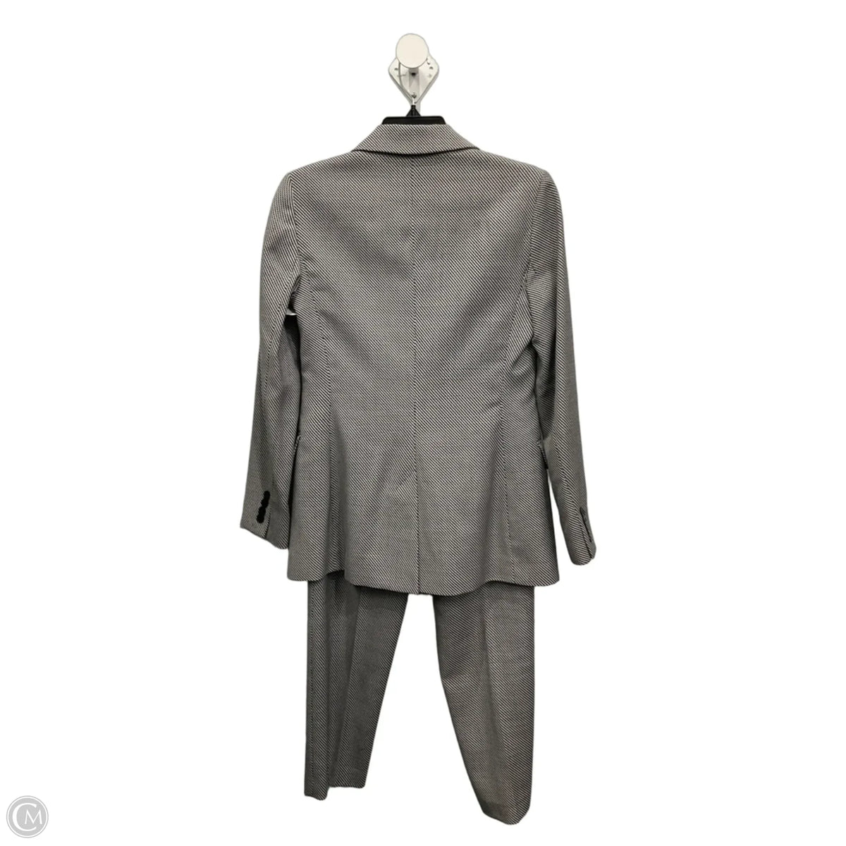 Pants Suit 2pc By Karen Millen In Grey, Size: 4