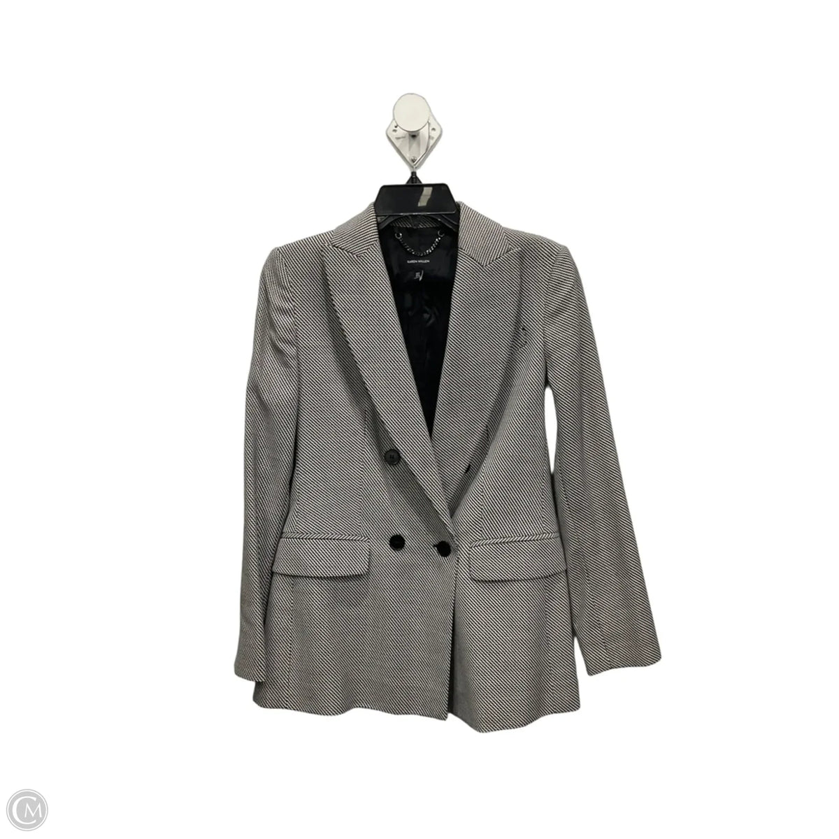 Pants Suit 2pc By Karen Millen In Grey, Size: 4