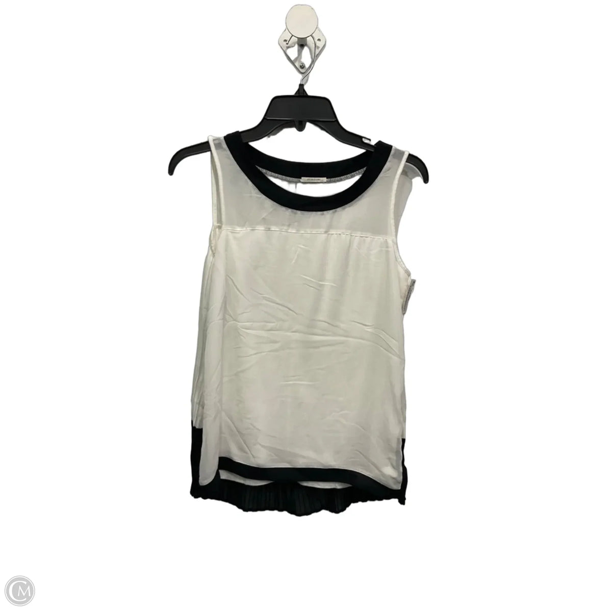 Top Sleeveless By Clothes Mentor In Black & White, Size: S