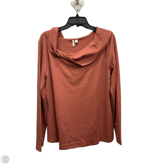 Top Long Sleeve By Cato In Orange, Size: Xl
