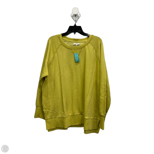 Sweatshirt Crewneck By Maurices In Yellow, Size: Xl