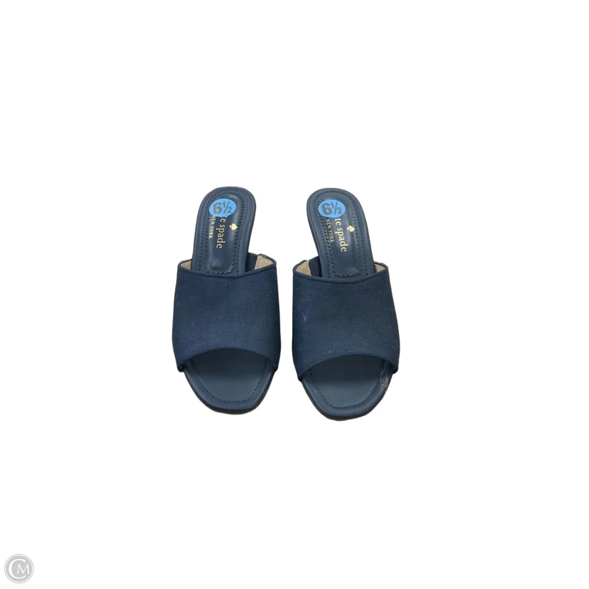 Sandals Designer By Kate Spade In Navy, Size: 6.5