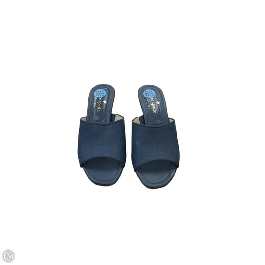 Sandals Designer By Kate Spade In Navy, Size: 6.5