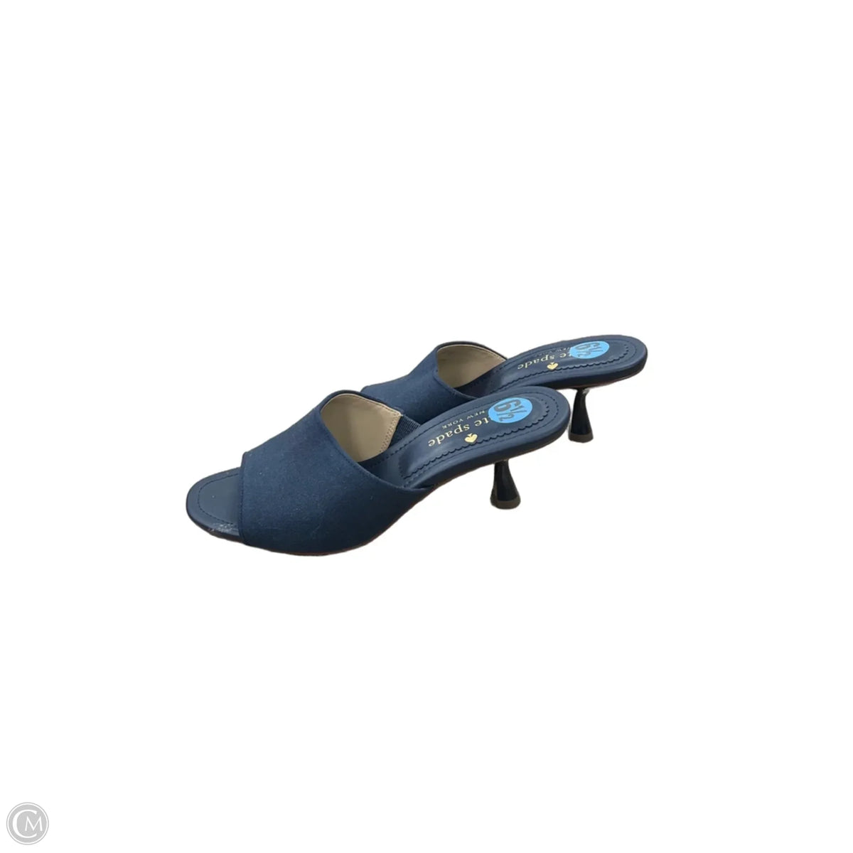 Sandals Designer By Kate Spade In Navy, Size: 6.5
