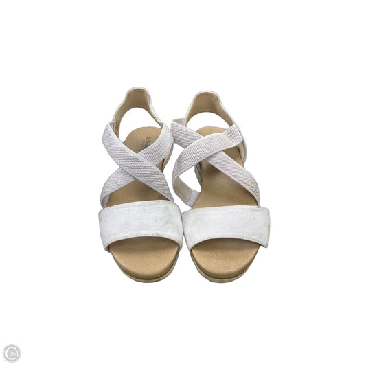 Sandals Heels Wedge By Dr Scholls In Purple, Size: 8.5