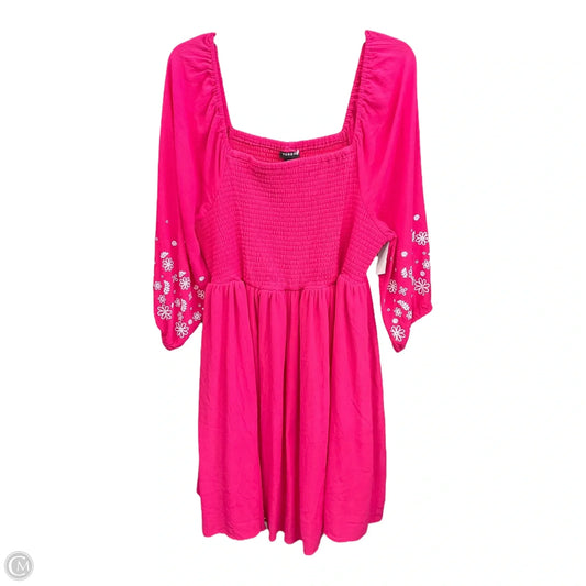 Dress Casual Short By Torrid In Pink, Size: 2x