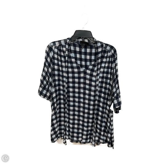 Top Short Sleeve By Lane Bryant In Multi-colored, Size: 1x