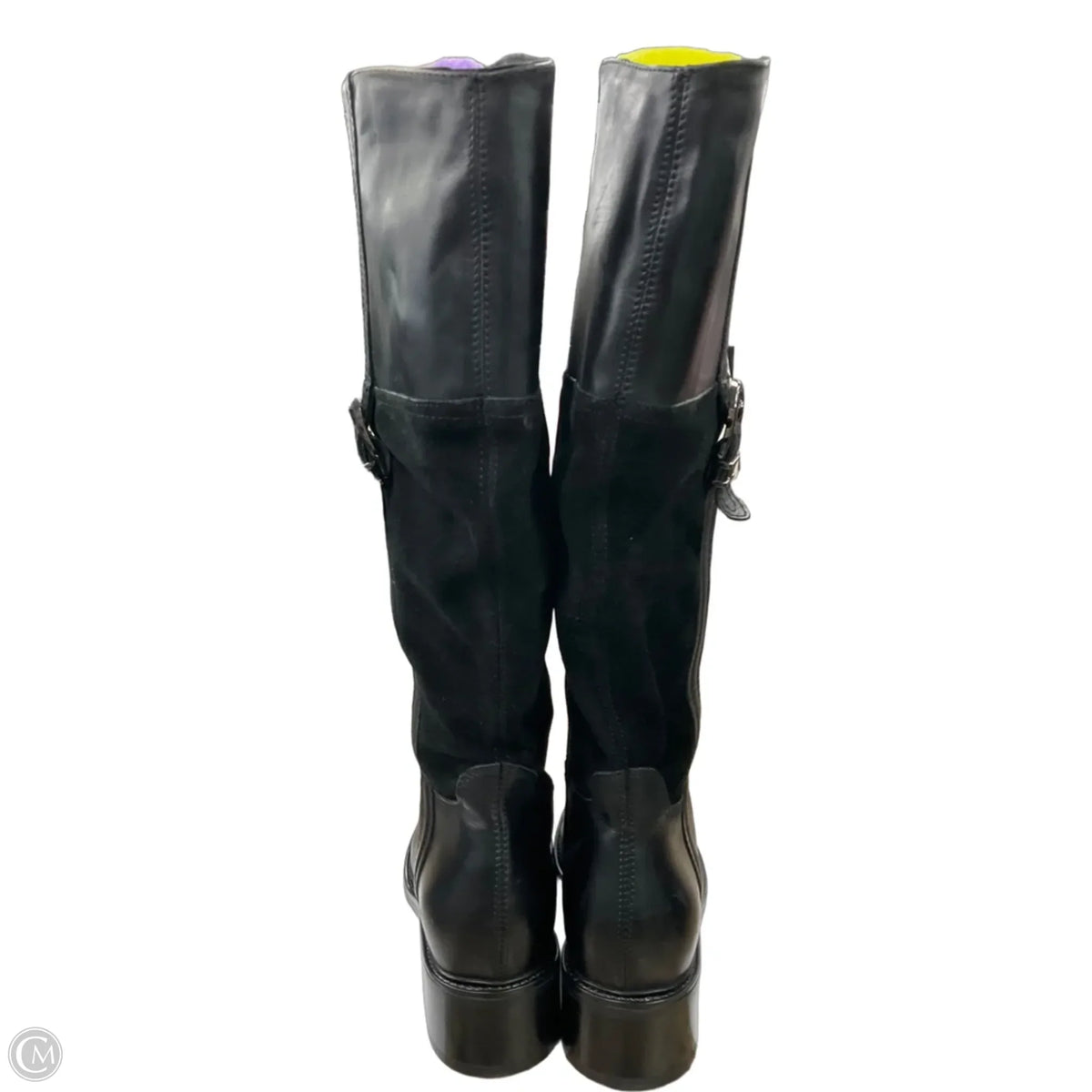 Boots Designer By Coach In Black, Size: 8