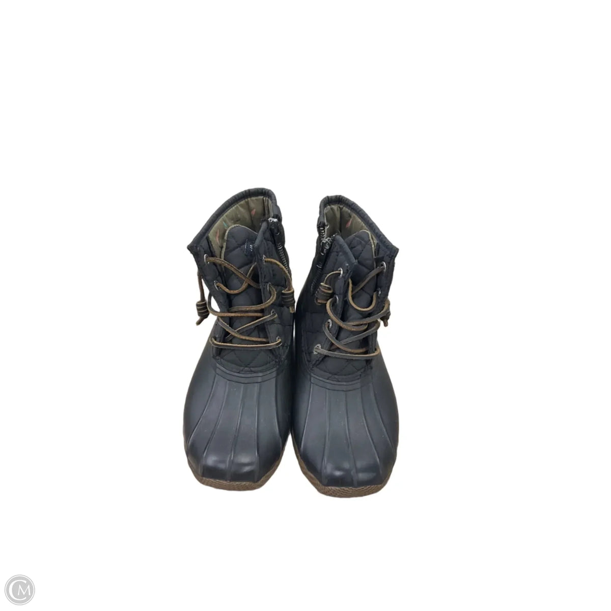 Boots Ankle Flats By Sperry In Black, Size: 6.5