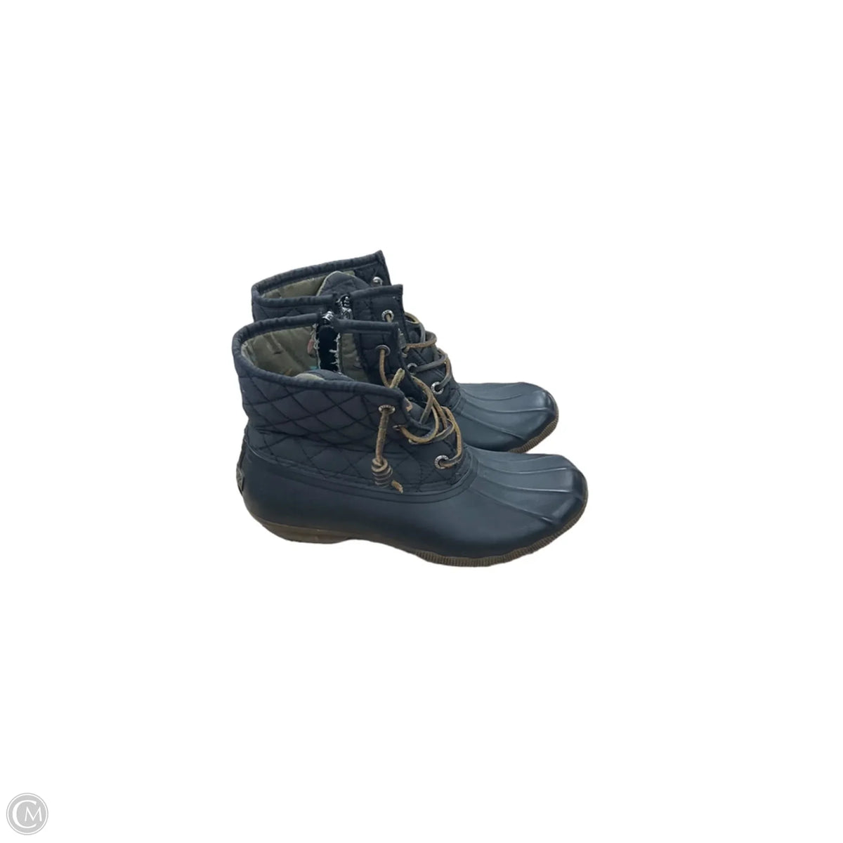 Boots Ankle Flats By Sperry In Black, Size: 6.5