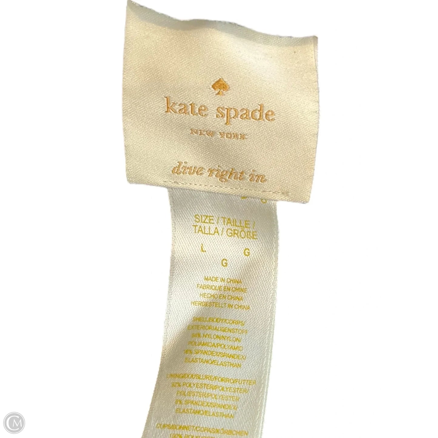 Swimsuit Designer By Kate Spade In Black, Size: L