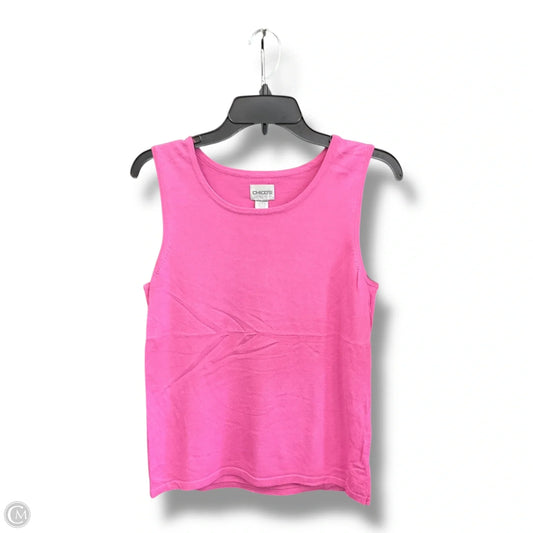 Top Sleeveless Basic By Chicos In Pink, Size: S