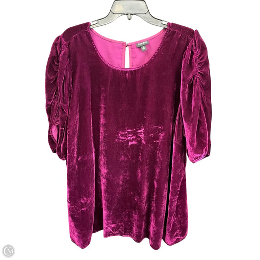 Top Short Sleeve By Torrid In Maroon, Size: 3x