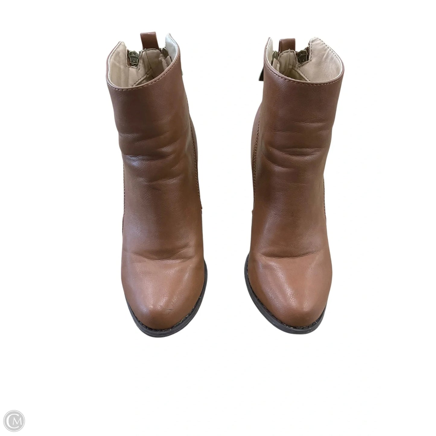 Shoes Heels Block By Clothes Mentor In Brown, Size: 10