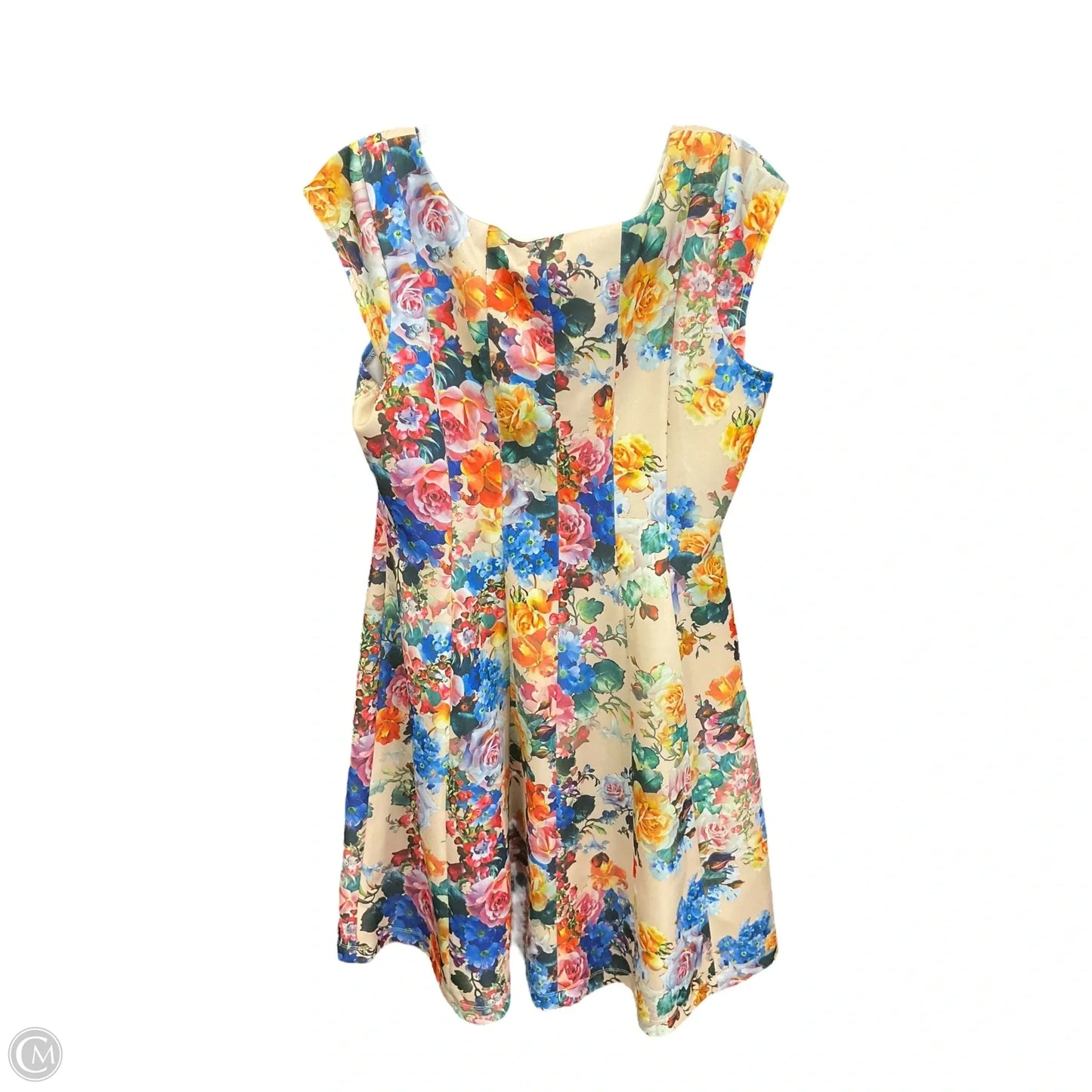 Dress Casual Midi By Robbie Bee In Floral Print, Size: Xl
