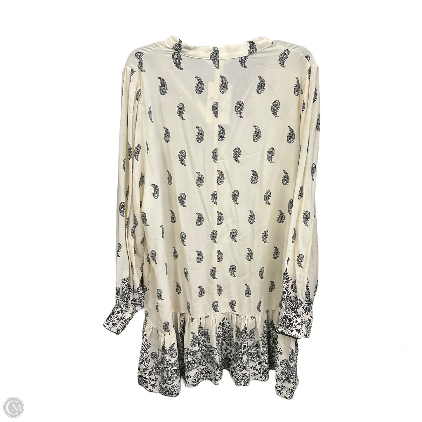 Dress Casual Midi By H&m In Black & Cream, Size: Xxl