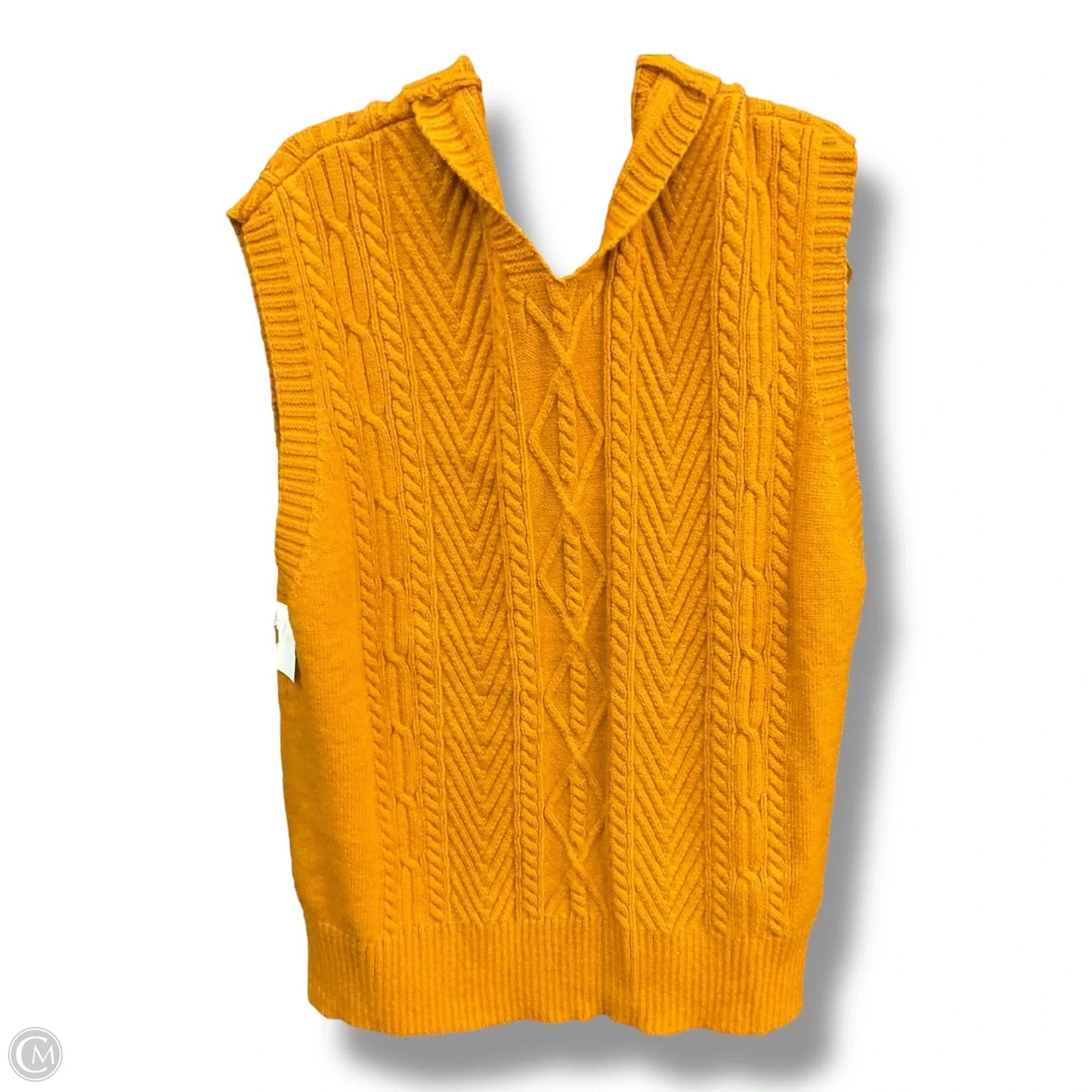 Vest Sweater By Anthropologie In Yellow, Size: Osfm