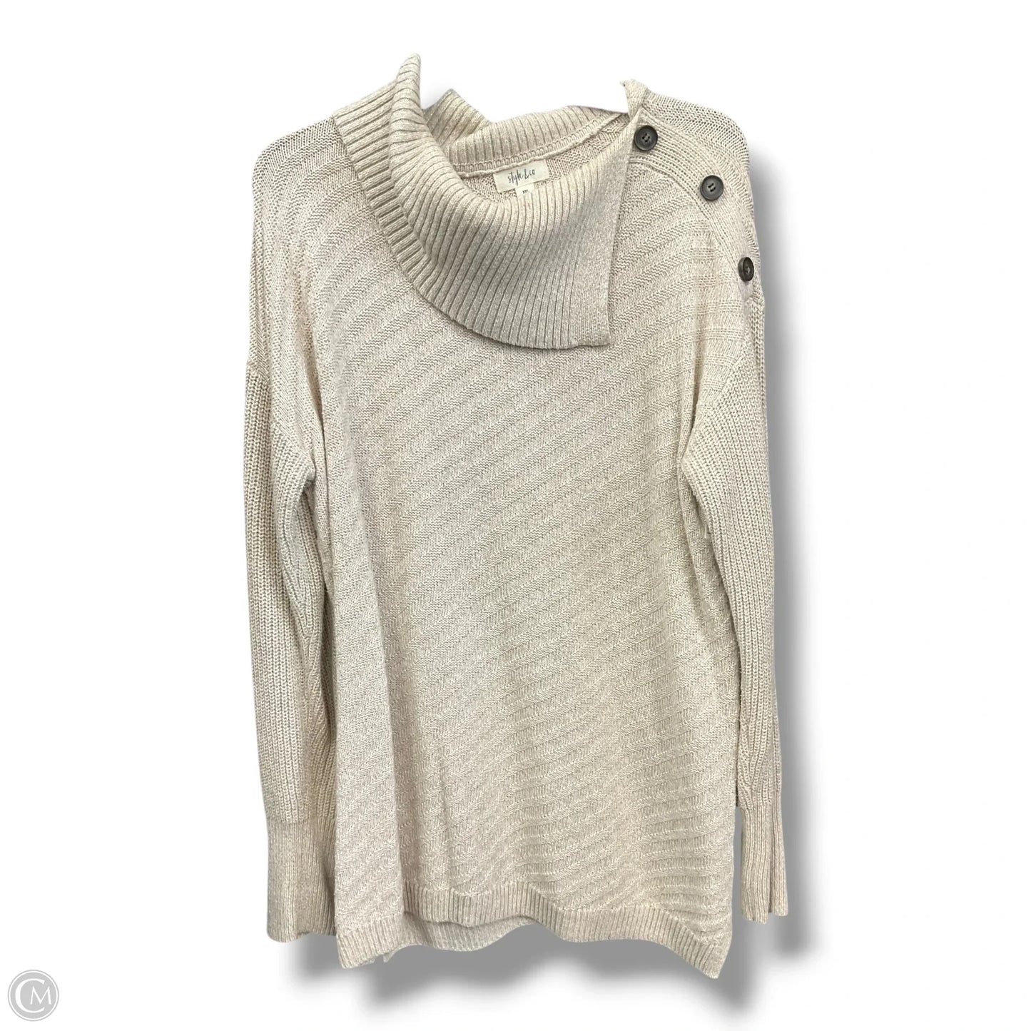 Sweater By Style And Company In Tan, Size: Xxl