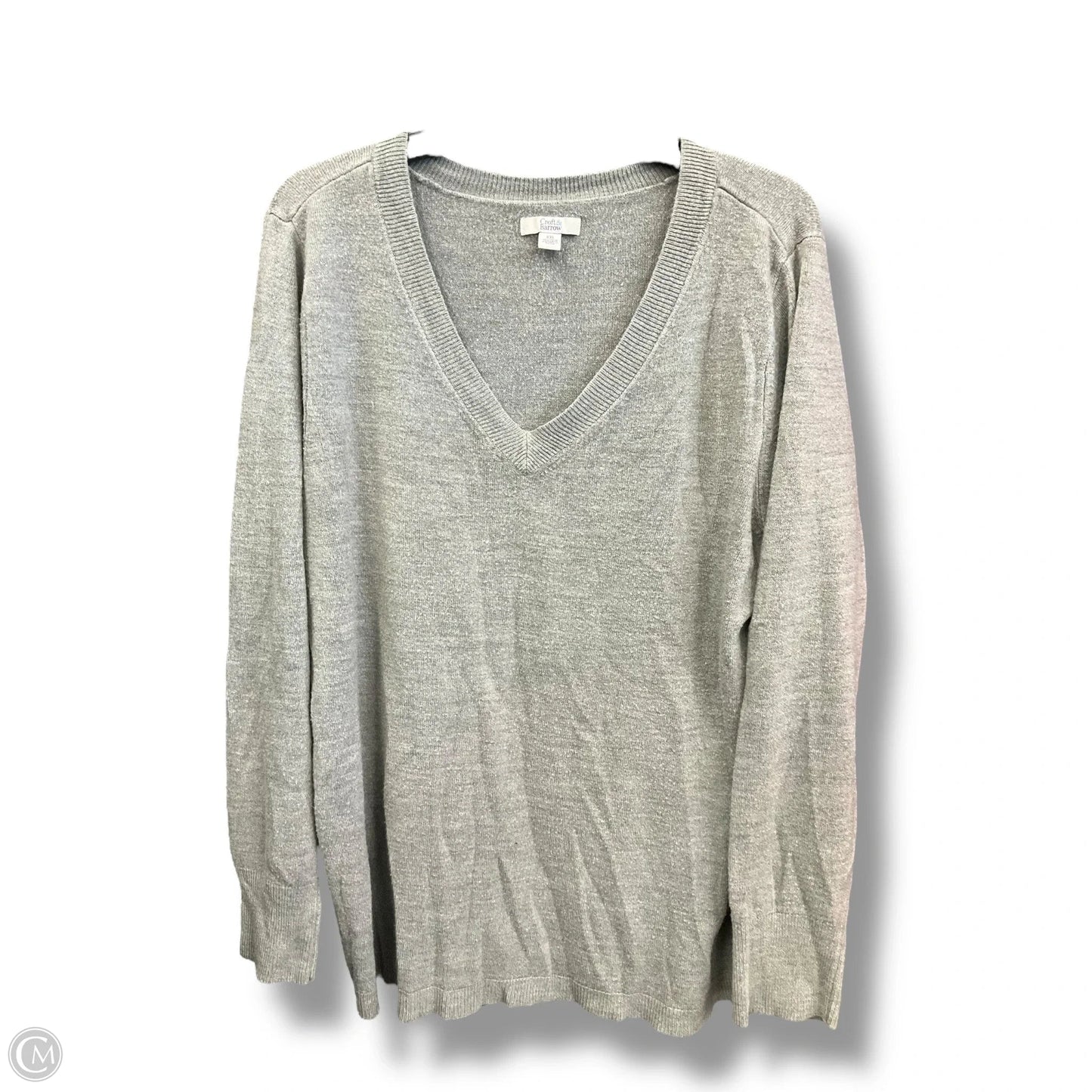 Sweater By Croft And Barrow In Grey, Size: Xxl