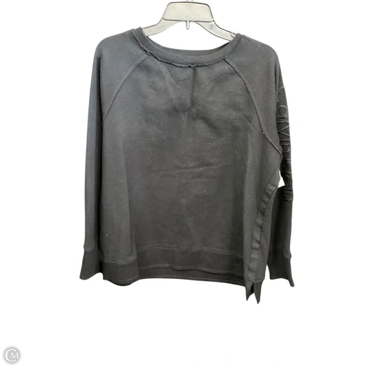 Sweatshirt Crewneck By Calvin Klein In Black, Size: 1x