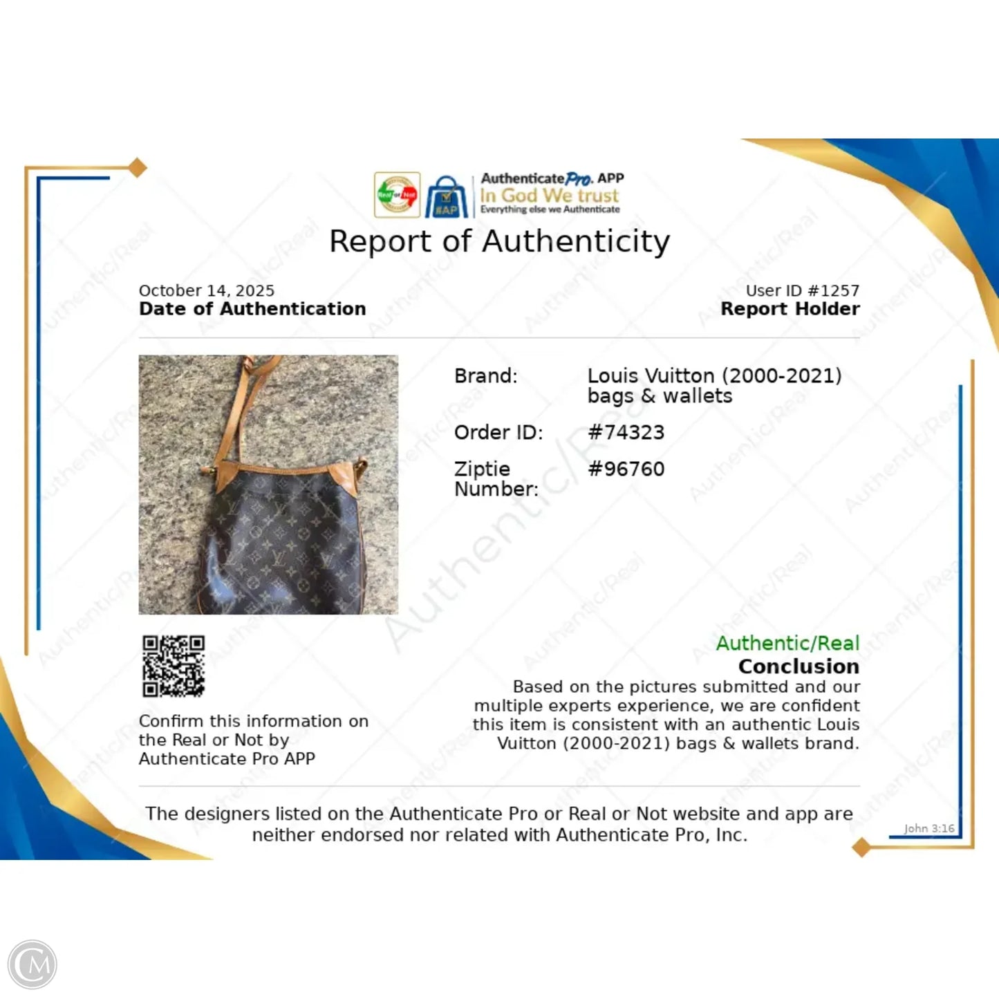 Crossbody Luxury Designer By Louis Vuitton, Size: Medium