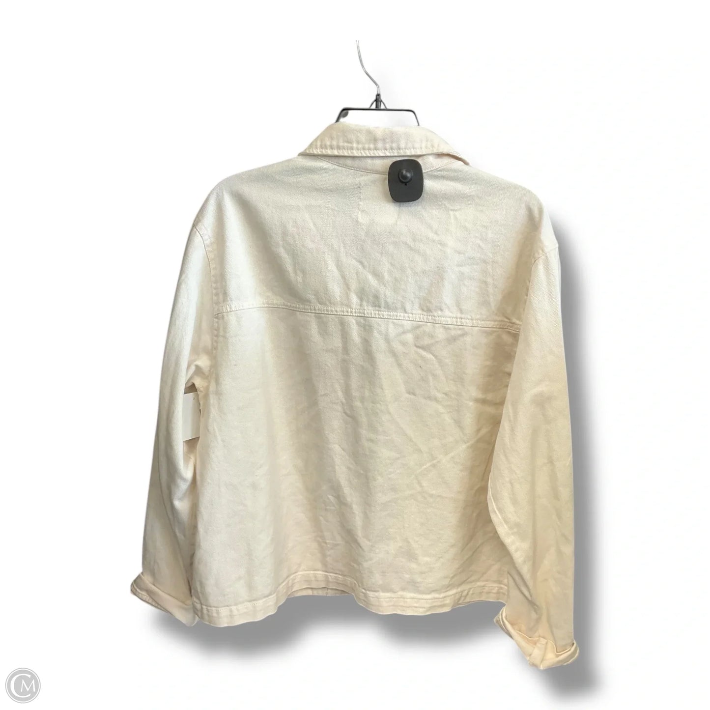 Jacket Denim By No Comment In White Denim, Size: Xl