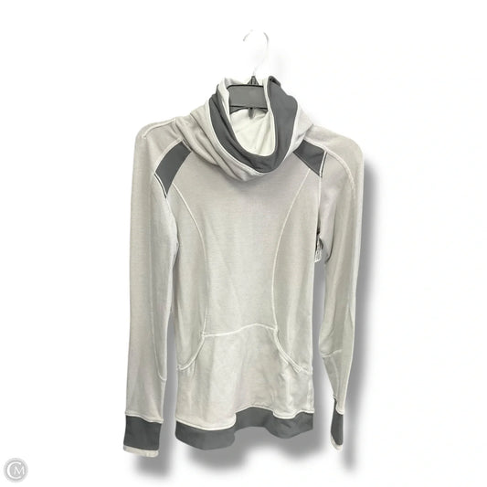Athletic Sweatshirt Hoodie By Lululemon In Grey, Size: S