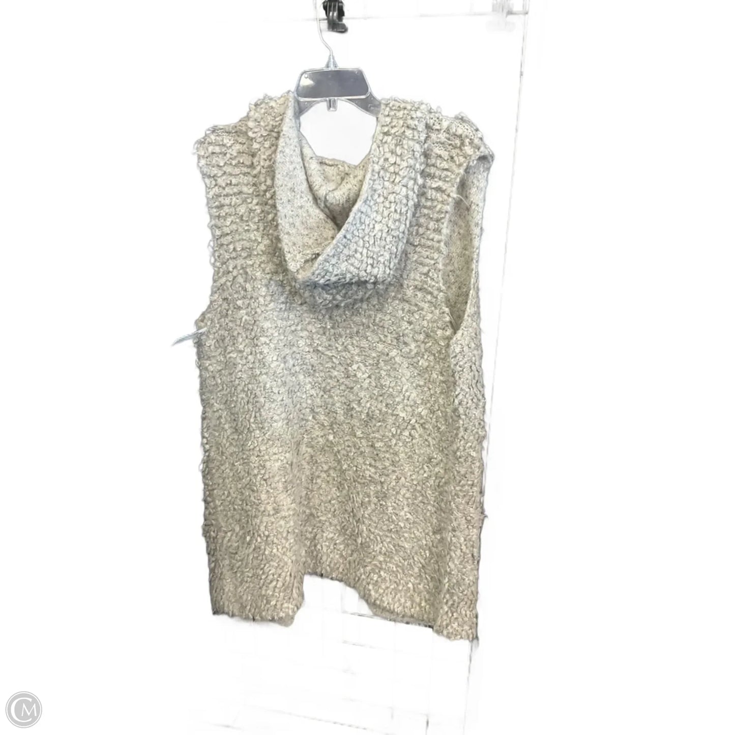 Vest Sweater By Clothes Mentor In Grey, Size: Osfm
