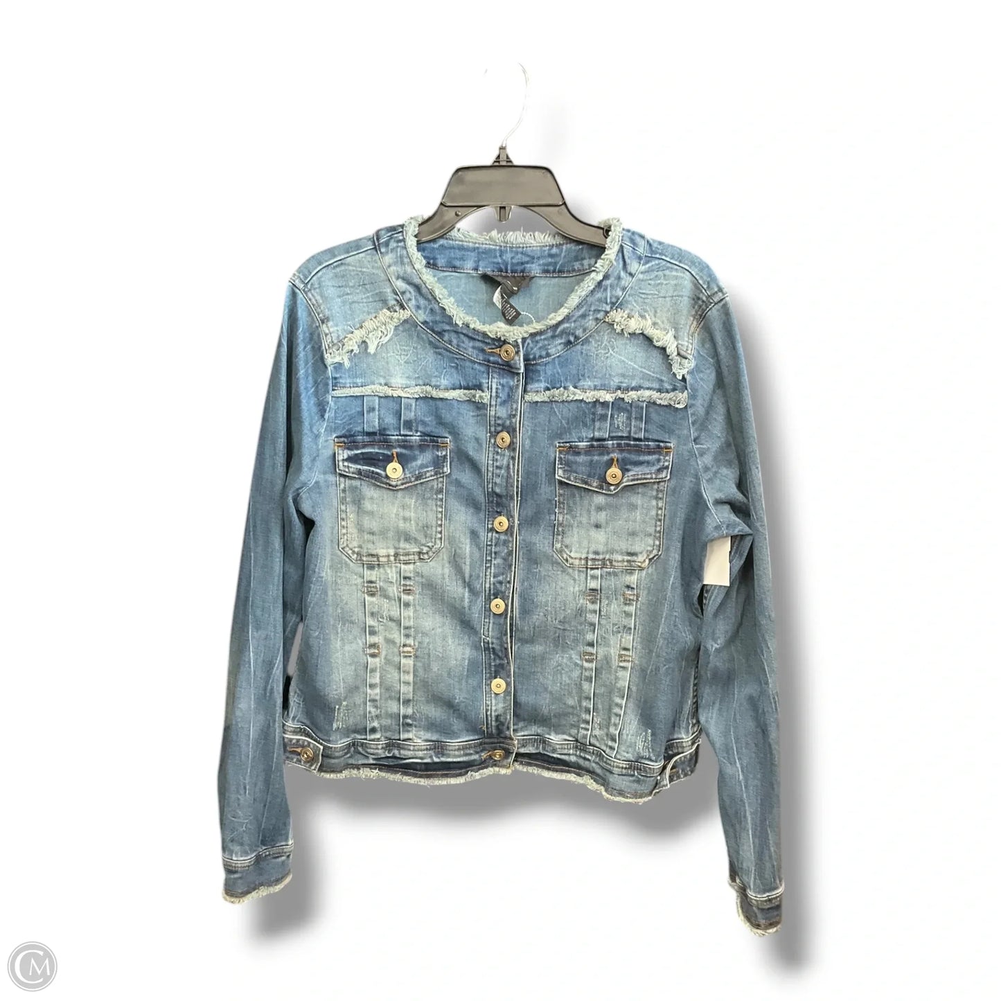 Jacket Denim By Inc In Blue Denim, Size: Xl