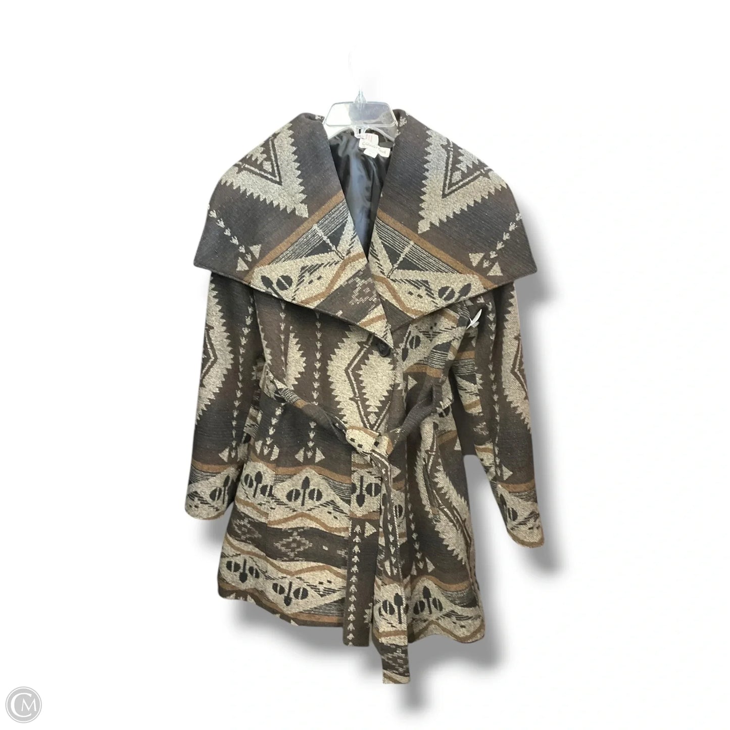 Coat Peacoat By Coldwater Creek In Brown, Size: L