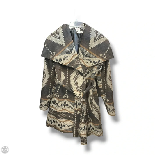 Coat Peacoat By Coldwater Creek In Brown, Size: L