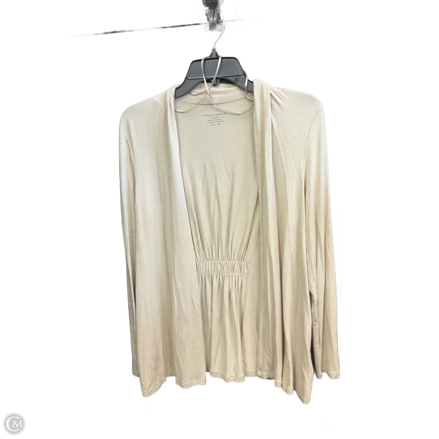 Cardigan By Charter Club In Tan, Size: Mp