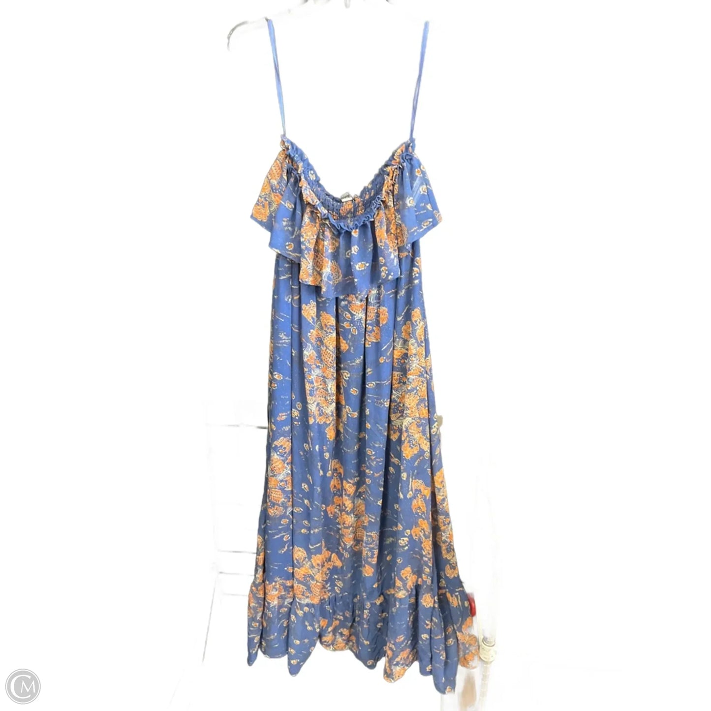 Dress Casual Maxi By Moda Intl In Blue, Size: Xl