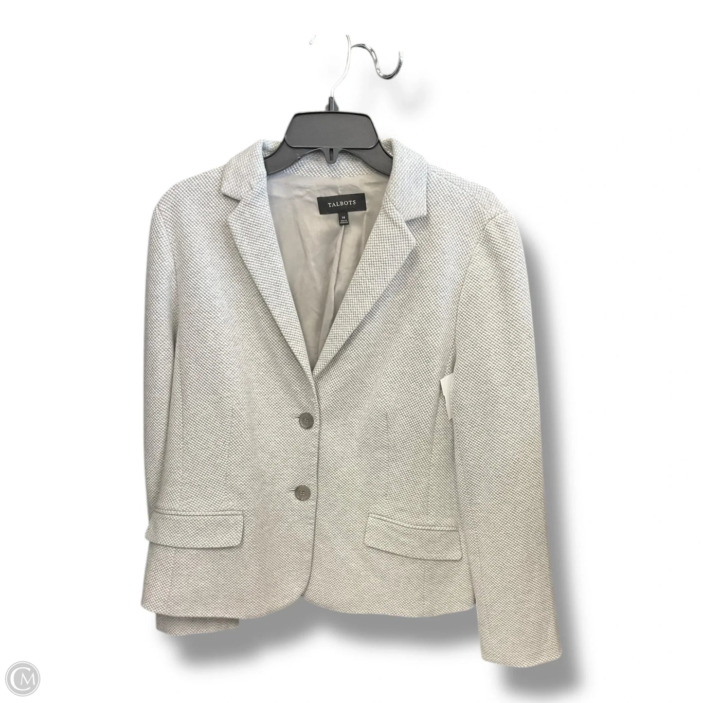 Blazer By Talbots In Grey, Size: Xl