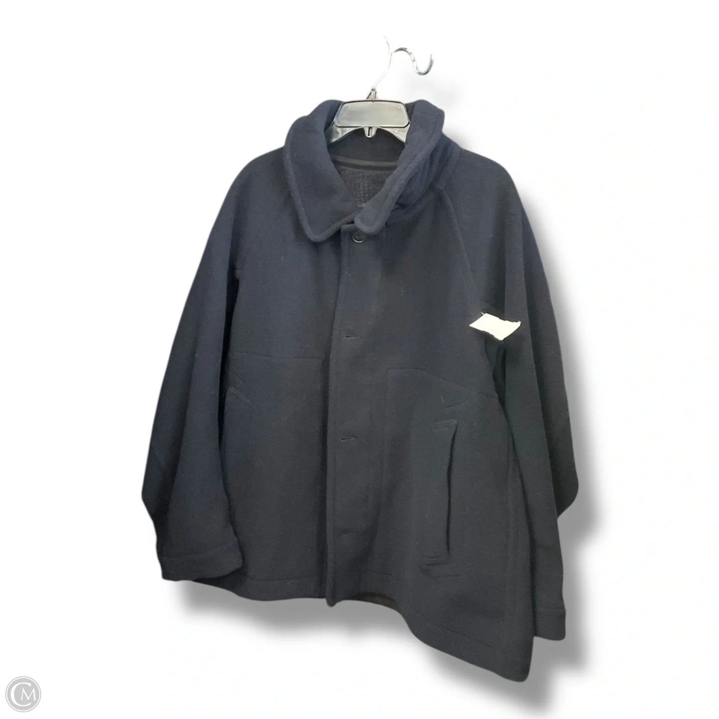 Jacket Windbreaker By Clothes Mentor In Black, Size: S