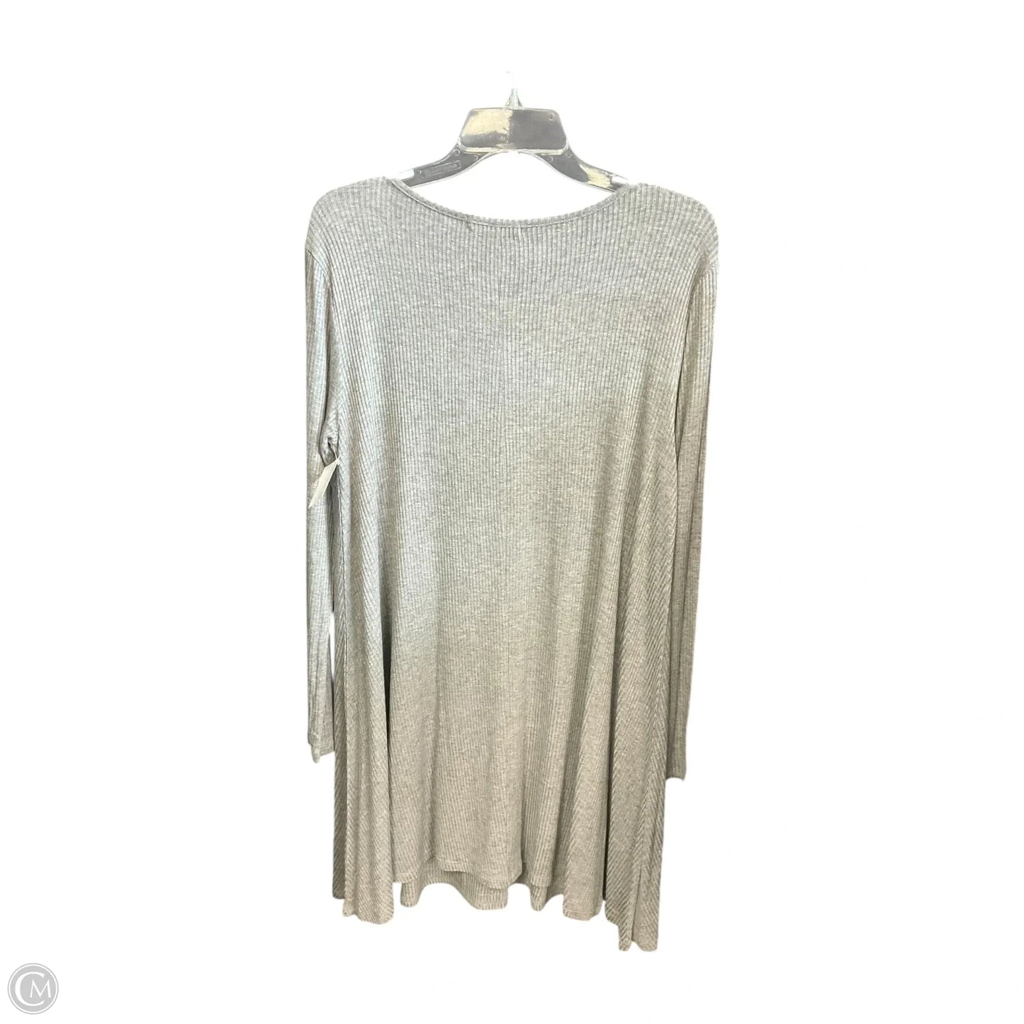 Tunic Long Sleeve By Love Fire In Grey, Size: L