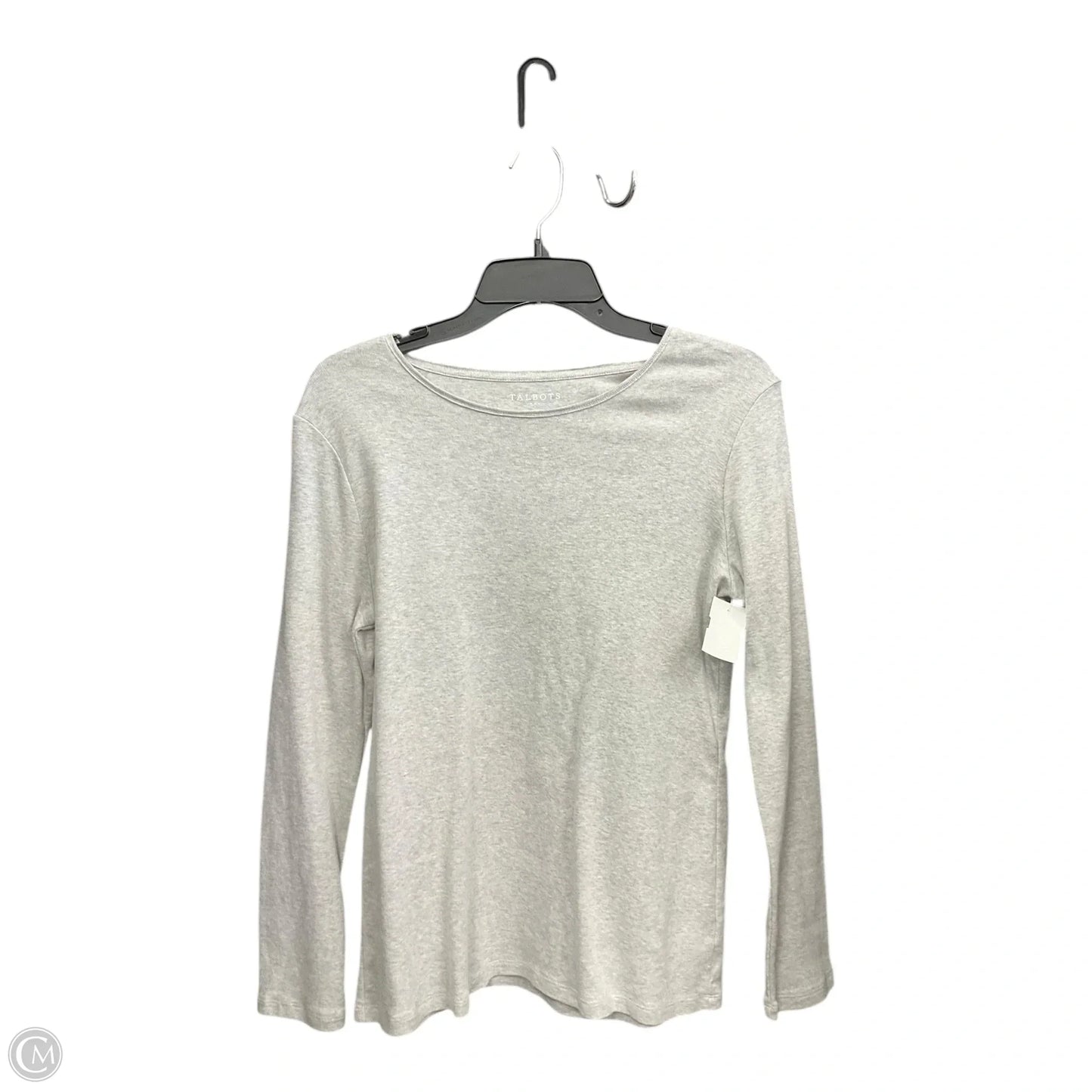 Top Long Sleeve Basic By Talbots In Grey, Size: M