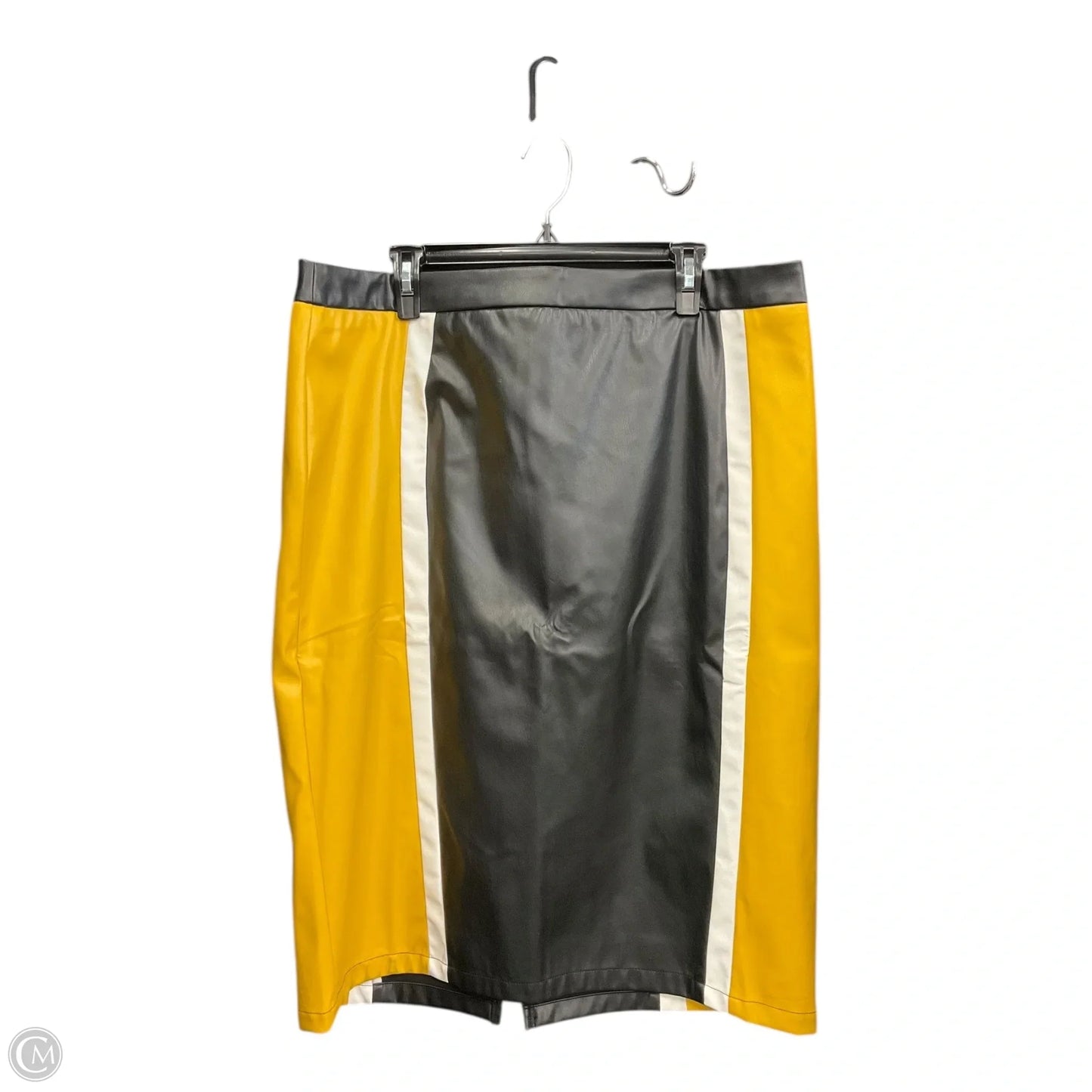 Skirt Maxi By Ashley Stewart In Black & Yellow, Size: 18