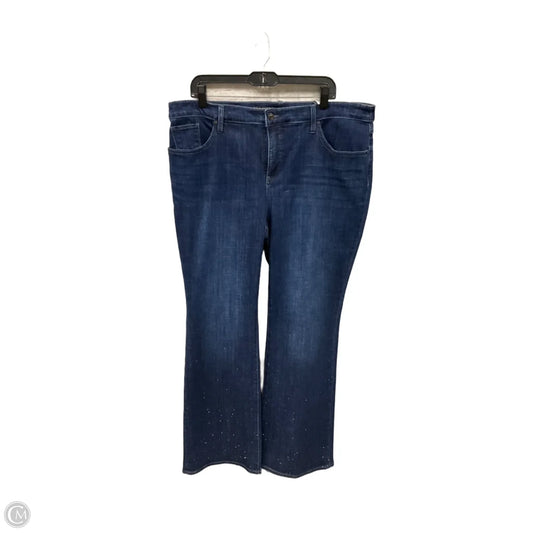 Jeans Wide Leg By Chicos In Blue Denim, Size: 16